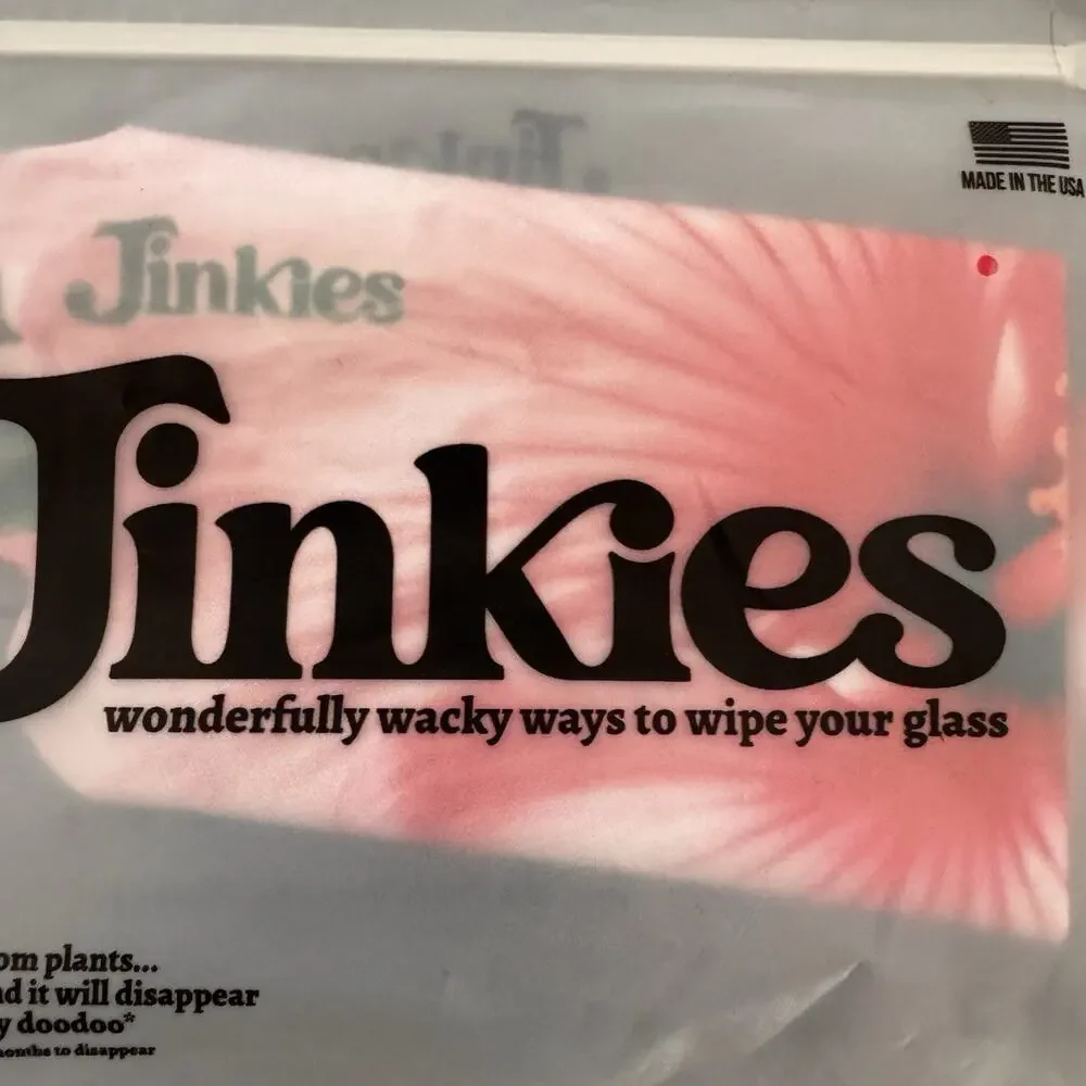 Jinkies Microfiber NEW Hibiscus Glasses Wipe Cleaner NerdWax Sustainable TIk Tok